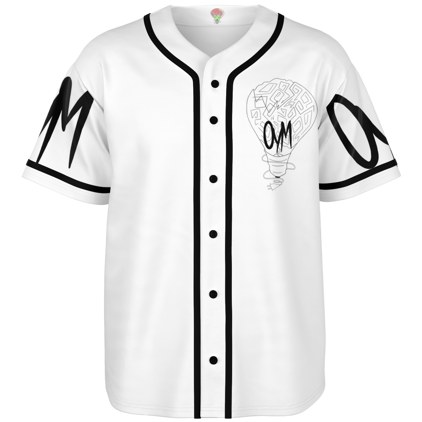 White OnYaMelon Baseball Jersey