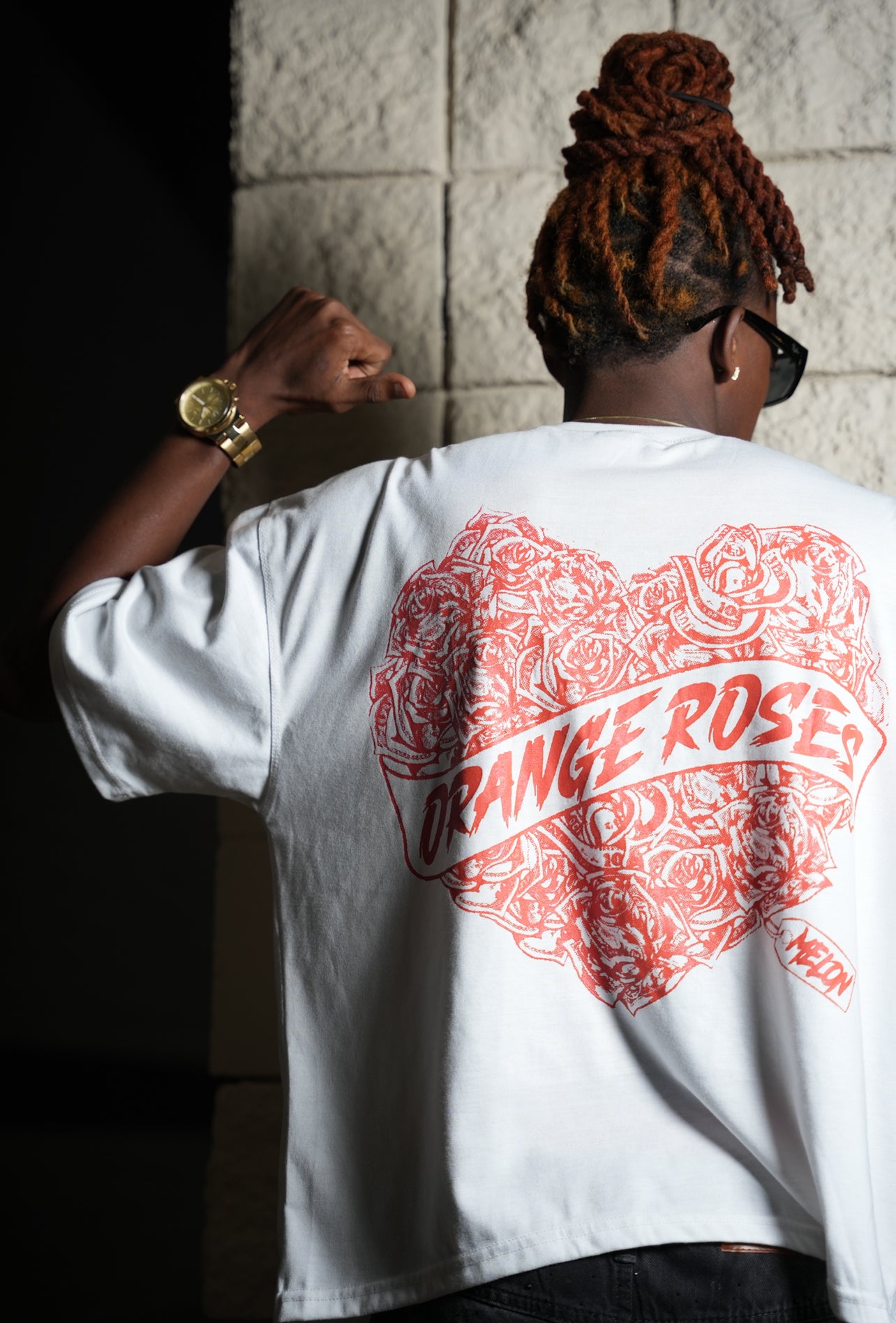 LoveThyMelon X Orange Roses Boxy Tee Collab (Orange)