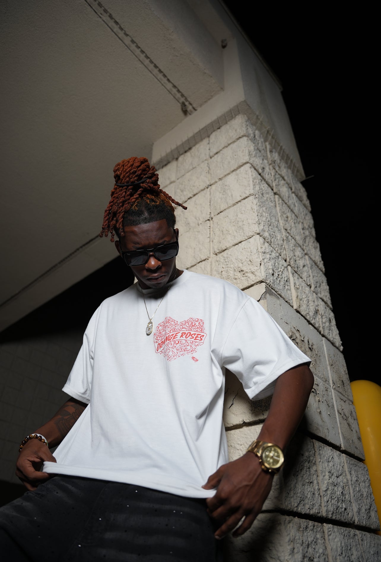 LoveThyMelon X Orange Roses Boxy Tee Collab (Orange)