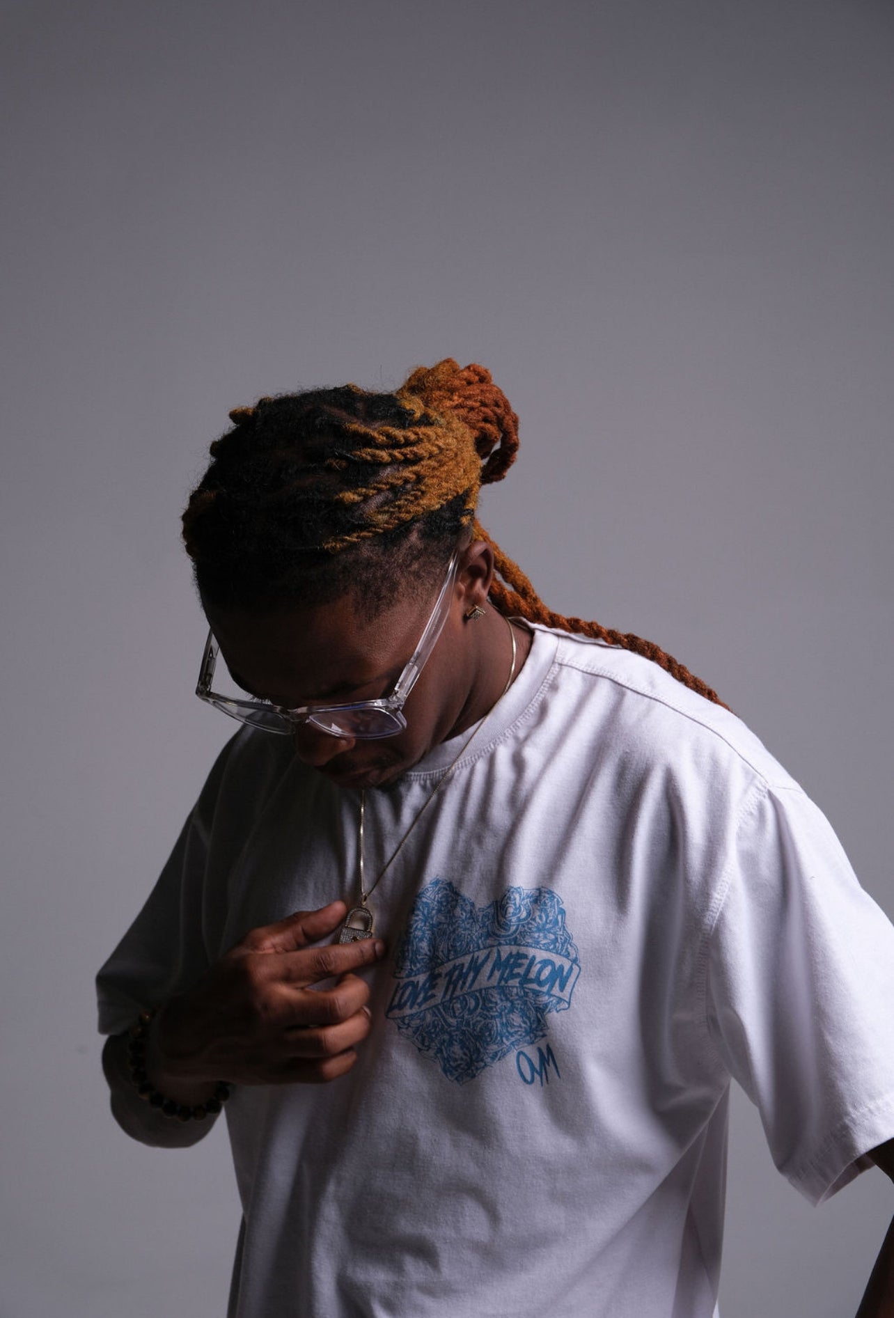 “LoveThyMelon” OYM Boxy Tee (Sky Blue)