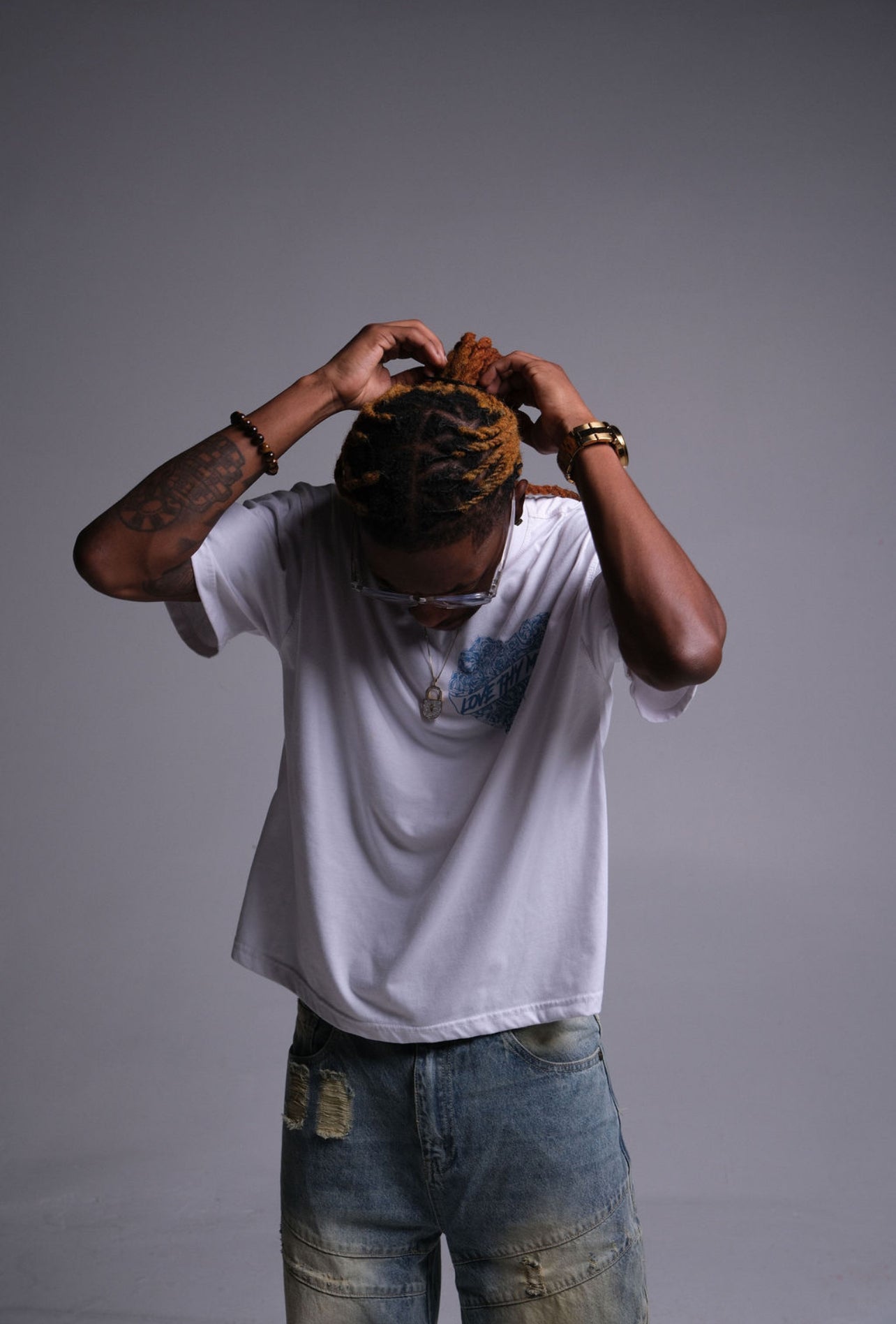 “LoveThyMelon” OYM Boxy Tee (Sky Blue)